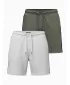 Set de pantaloni scurți pentru bărbați OMBRE Z128 GRI MELANGE/MĂSLINIU