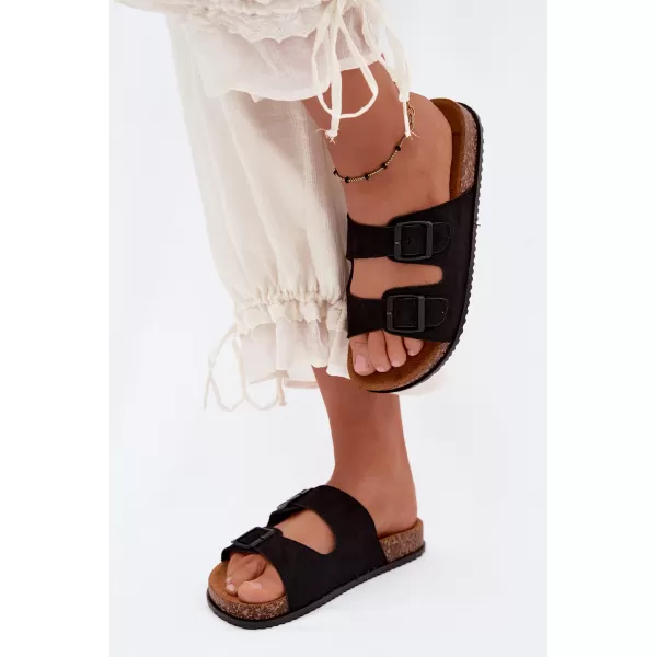  Papuci de damă BOTO 56301-1 NEGRU 