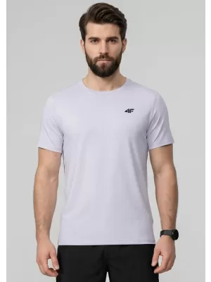 Tricou pentru bărbați 4F WAW25TTSHM2373 APROAPE ALB