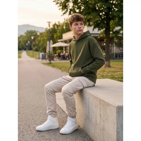  Hanorac pentru copii MALFINI CHILL 423 MILITAR 