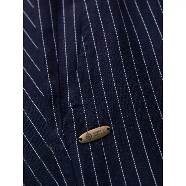  Pantaloni pentru bărbați OMBRE OM-PACP-0311 ALBASTRU MARIN 