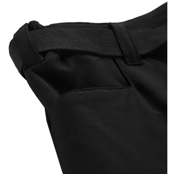  Pantaloni softshell pentru bărbați ALPINE PRO CORB NEGRU 