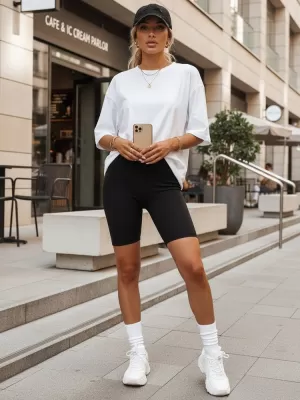 Pantaloni scurți de damă DSTREET SY0563 NEGRU