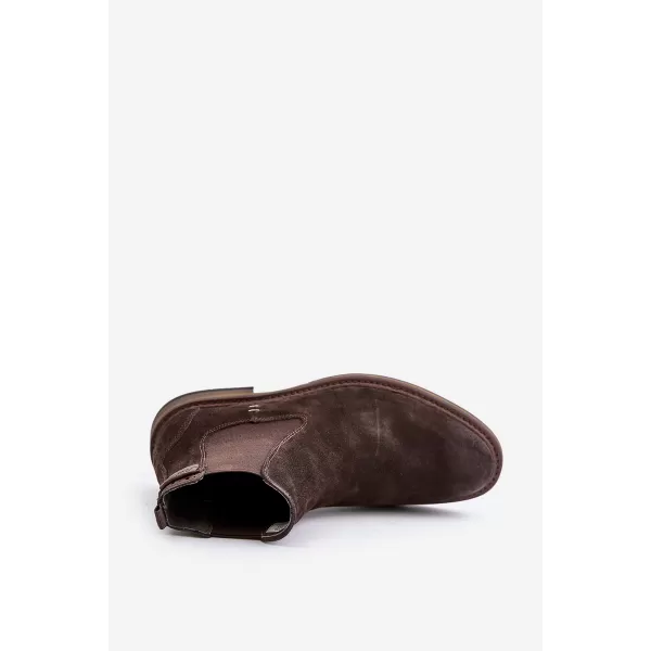  Botine pentru bărbați BIG STAR SHOES OO174155 MARO/BEJ 