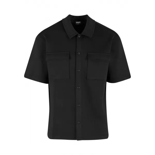  Cămașă pentru bărbați URBAN CLASSICS TB8211-00007 NEGRU 