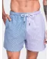 Pantaloni scurți pentru bărbați OMBRE OM-SRSS-0215 ALBASTRU ȘI VIOLET