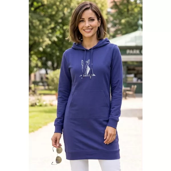  Hanorac prelungit dama ALTISPORT ALW091419 ALBASTRU MIEZUL NOPȚII 