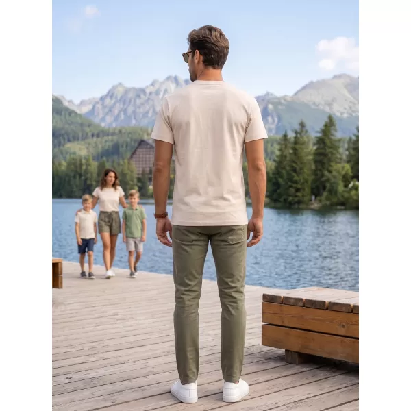  Tricou pentru bărbați ALTISPORT NP/ALMST20001 NATURAL 