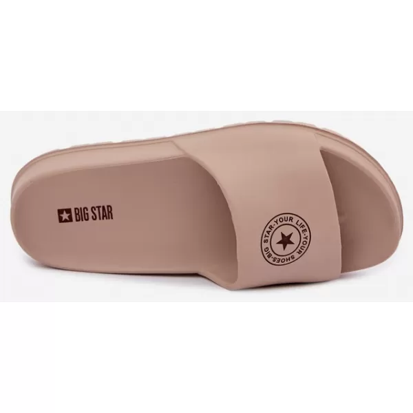  Papuci de damă BIG STAR SHOES UU274074 NUANȚE DE MARO ȘI BEJ 