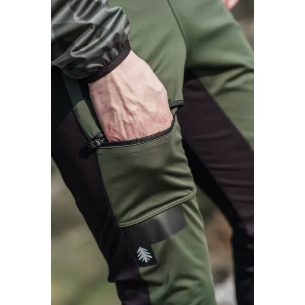  Pantaloni multisport impermeabili pentru bărbați NORDBLANC RIDGEWALK NBSPM8325 VERDE ÎNCHIS 
