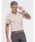 Tricou polo pentru bărbați OMBRE OM-POSS-0180 BEJ