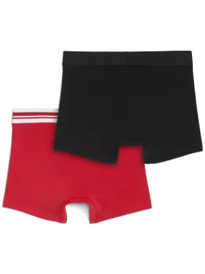 Boxeri pentru bărbați PUMA MEN EVERYDAY PLACED LOGO BOXER 2P 93847605 ROȘU/NEGRU