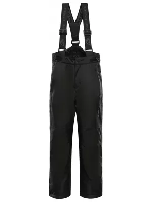 Pantaloni de schi pentru copii ALPINE PRO EDESO 3 NEGRU