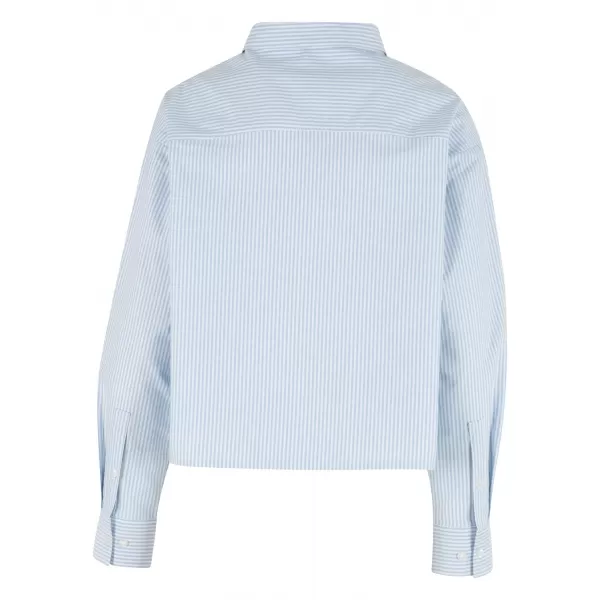  Cămașă de damă URBAN CLASSICS TB8171 ORIZONT DESCHIS ALBASTRU/ALB 