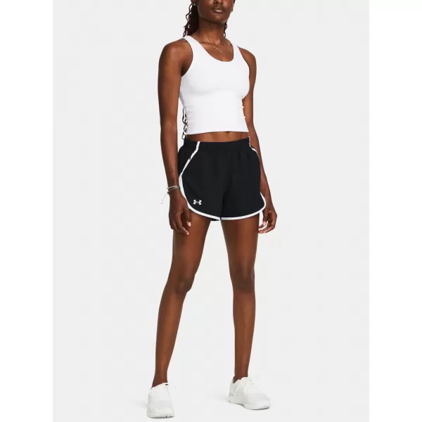  Pantaloni scurți de damă UNDER ARMOUR UA FLY BY 3'' SHORTS 1382438-002 NEGRU 
