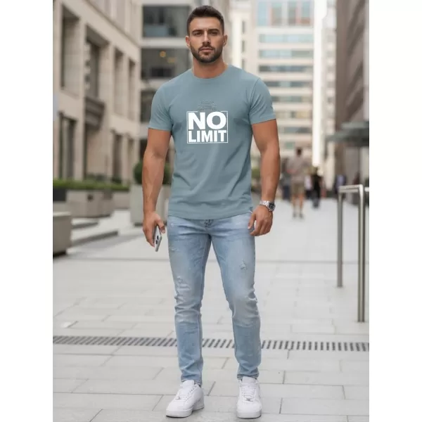  Tricou pentru bărbați DSTREET NX0129R-SB ALBASTRU 