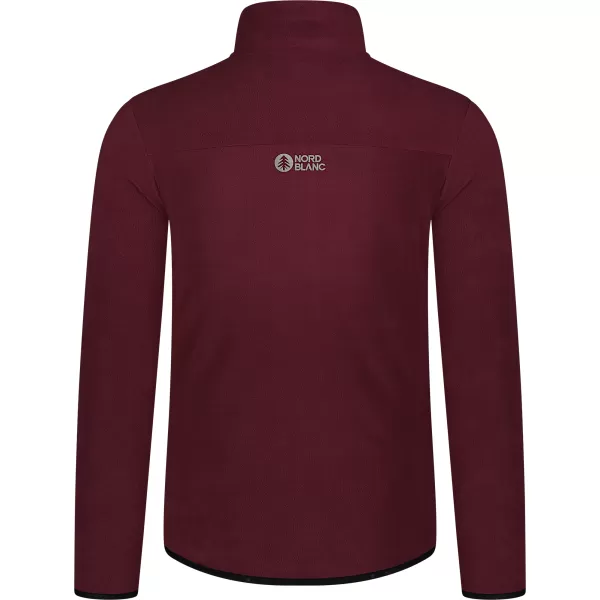  Hanorac ușor pentru bărbați din fleece NORDBLANC QUARRY NBSFM8372 BURGUNDIA 