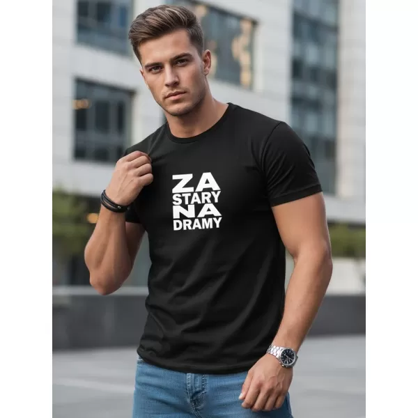  Tricou pentru bărbați DSTREET NX0112R-BK NEGRU 