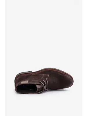 Pantofi pentru bărbați BIG STAR SHOES OO174145 MARO/BEJ