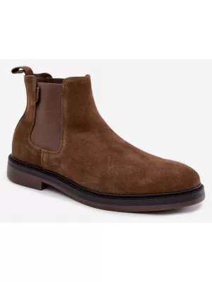 Pantofi pentru bărbați BIG STAR SHOES UU174277 UMBRE MARO/BEJ