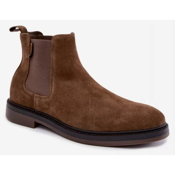  Pantofi pentru bărbați BIG STAR SHOES UU174277 UMBRE MARO/BEJ 