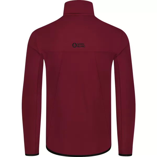  Hanorac powerfleece pentru bărbați NORDBLANC MORASS NBSFM8335 BURGUNDIA 