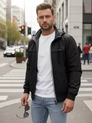Jachetă pentru bărbați DSTREET TX5135 NEGRU