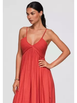 Rochie OMBRE OW-DLR-E0009 CĂRĂMIZI