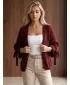 Pulover de dama DSTREET MY2567 BURGUNDIA