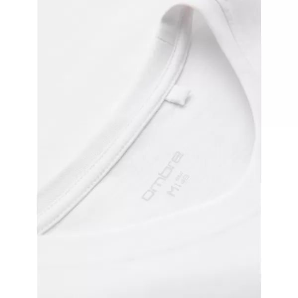  Tricou pentru bărbați OMBRE OM-TSPT-0297 ALB 
