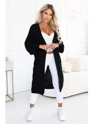 Cardigan de damă NUMOCO 627-4 NEGRU