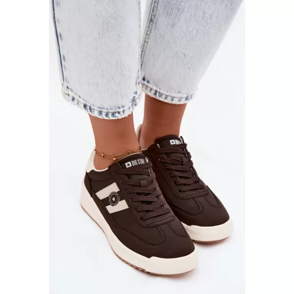  Adidași de damă BIG STAR SHOES UU274024 MARO/BEJ 