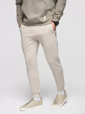 Pantaloni de trening pentru bărbați OMBRE OM-PABS-0305 BEJ DESCHIS