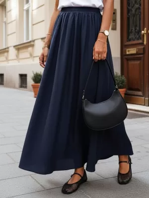Fusta de dama DSTREET CY0451 ALBASTRU ÎNCHIS