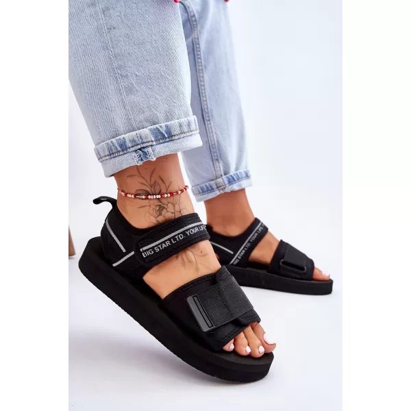 Sandale de dama BIG STAR SHOES LL274784 NEGRU 