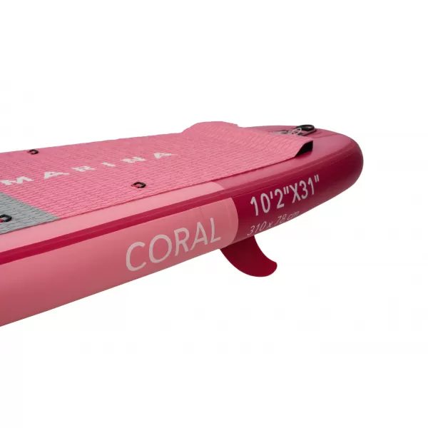  Placă cu vâsle AQUA MARINA CORAL 10'2'' ZMEURĂ 