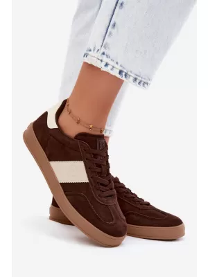 Adidași de damă BIG STAR SHOES UU274008 MARO/BEJ