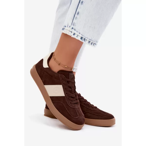  Adidași de damă BIG STAR SHOES UU274008 MARO/BEJ 
