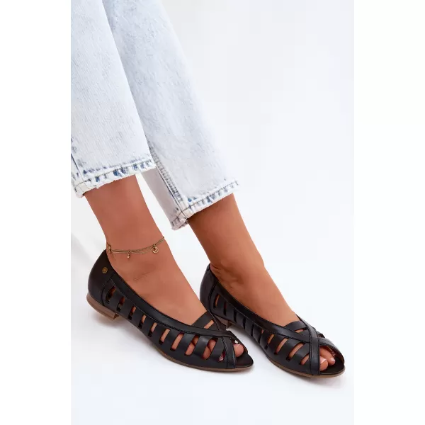 Pantofi de balet pentru femei MACIEJKA P7540-01/00-1 NEGRU 