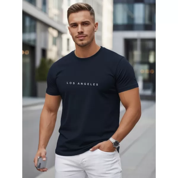 Tricou pentru bărbați DSTREET NX5099R-NY ALBASTRU ÎNCHIS 