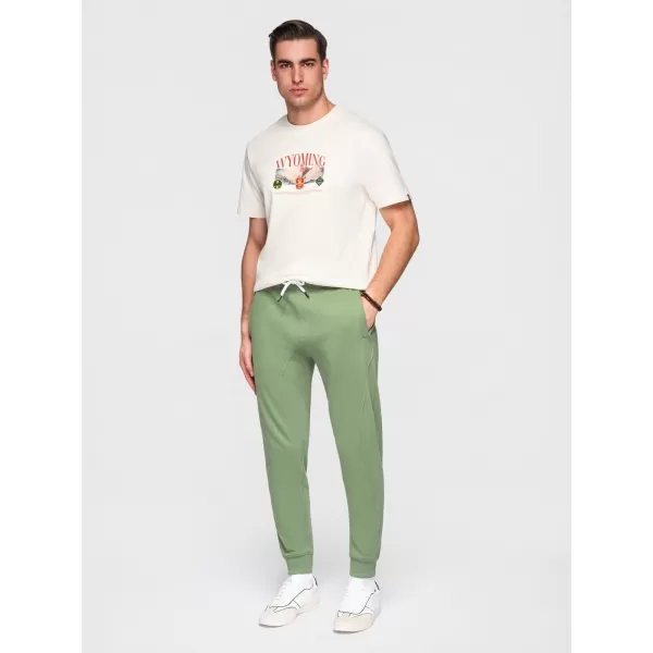  Pantaloni de trening pentru bărbați OMBRE OM-PABS-0305 VERDE 