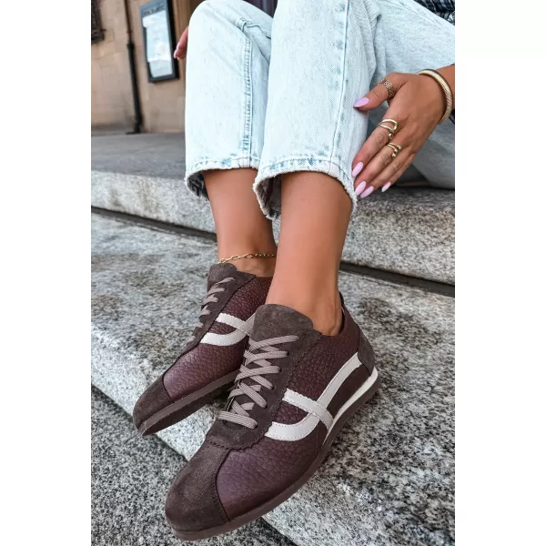  Adidași de damă ZAZOO N1402S2/ CIOCOLATĂ 