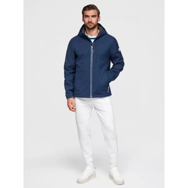  Jachetă softshell pentru bărbați OMBRE OM-JANP-0292 ALBASTRU MARIN 