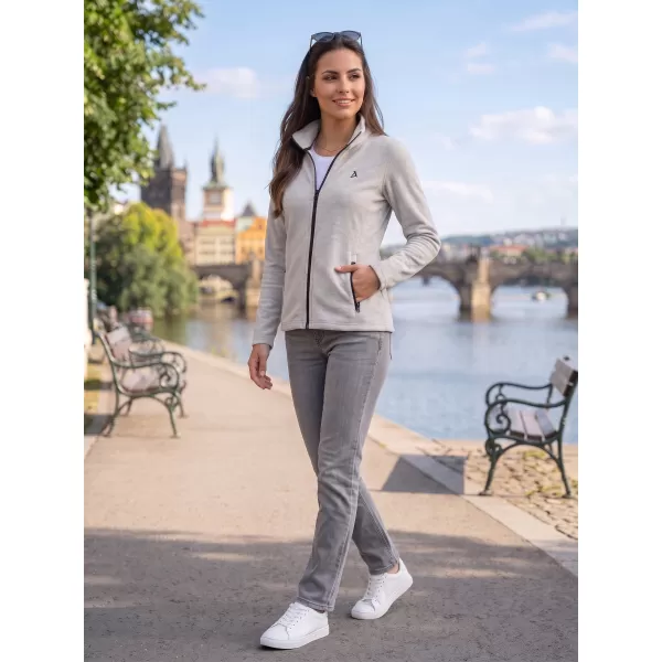  Hanorac de damă din fleece ALTISPORT ALW002852 EVIDENȚIERI ARGINTII 