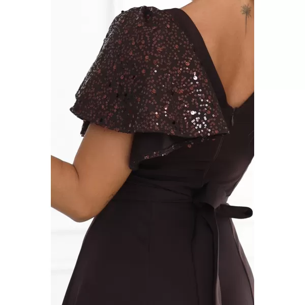  Rochie NUMOCO MIRELLA 694-2 MARO CIOCOLATA 