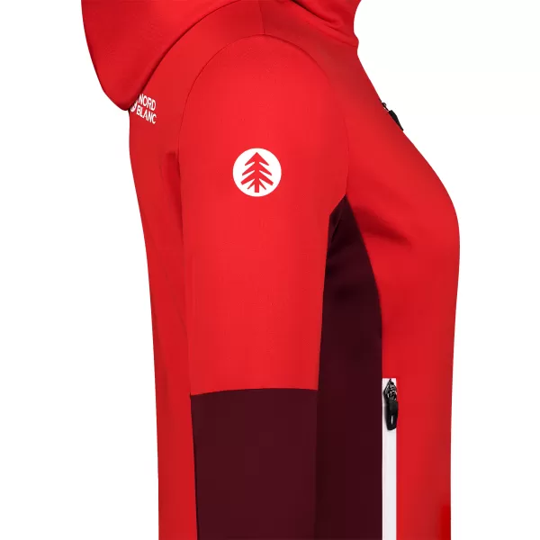  Hanorac pentru femei powerfleece NORDBLANC RAVINE NBSFL8336 ROŞU 