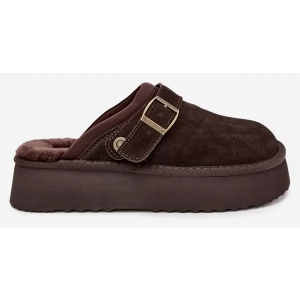  Papuci de damă BIG STAR SHOES UU274697 MARO/BEJ 