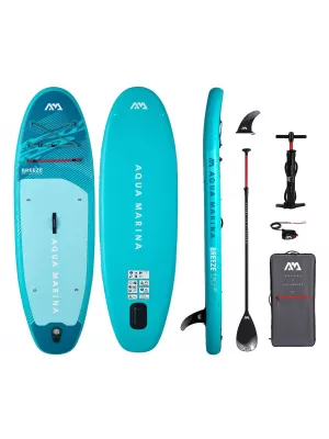 Placă cu vâsle AQUA MARINA Breeze 910 COPAC DE ARGINT