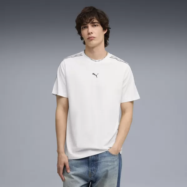  Tricou pentru bărbați PUMA ESS TAPE TEE 69169302 PUMA ALB 