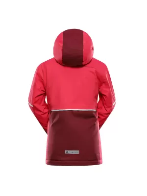 Geaca de schi pentru copii ALPINE PRO DEARO 3 ZMEURĂ
